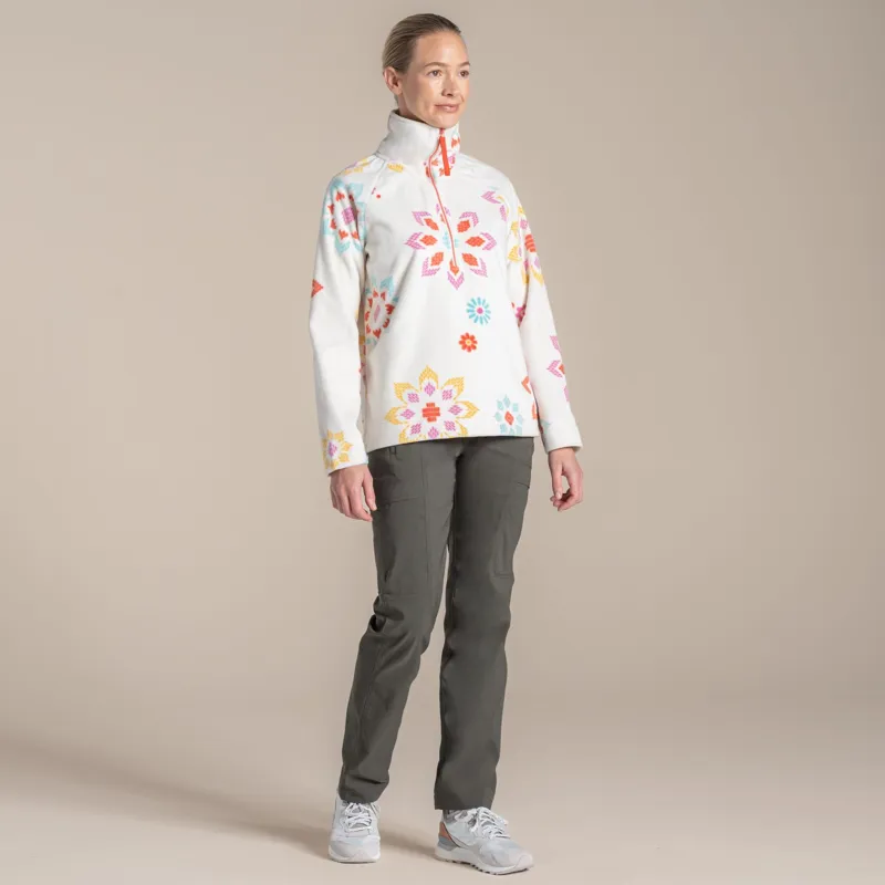 Craghoppers Women's Annjela Half Zip Fleece - Floral Print -3