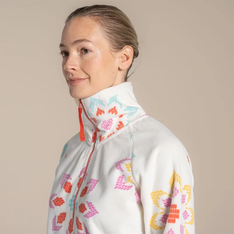 Craghoppers Women's Annjela Half Zip Fleece - Floral Print -4