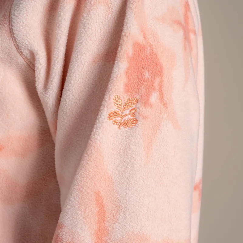 Craghoppers Women's National Trust Reedmace Half Zip Fleece - Sherbert Print-5