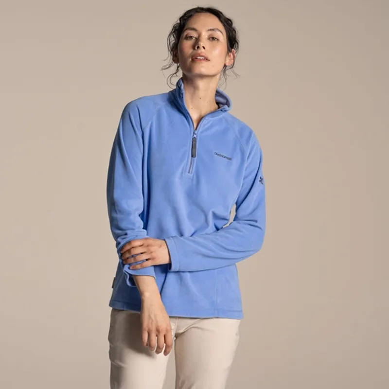 Craghoppers Women's National Trust Miska Half Zip Fleece - Vinca Blue-1