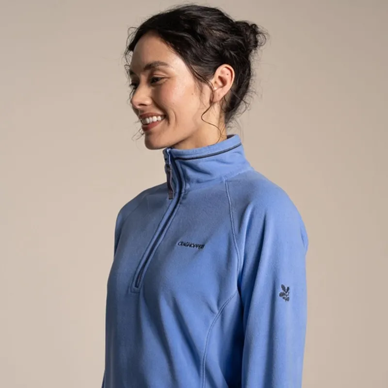 Craghoppers Women's National Trust Miska Half Zip Fleece - Vinca Blue-5