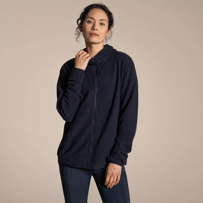  Craghoppers Women's Compresslite Hooded Fleece Jacket - Dark Sapphire-1
