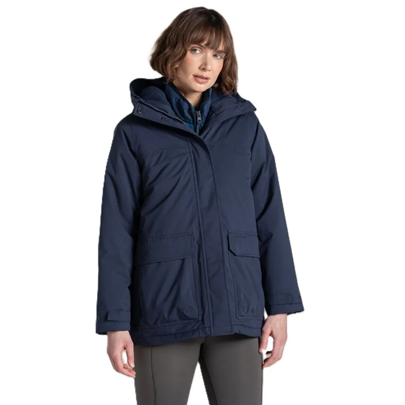 Craghoppers Women's Crossbill Waterproof Insulated Jacket - Dark Sapphire-1