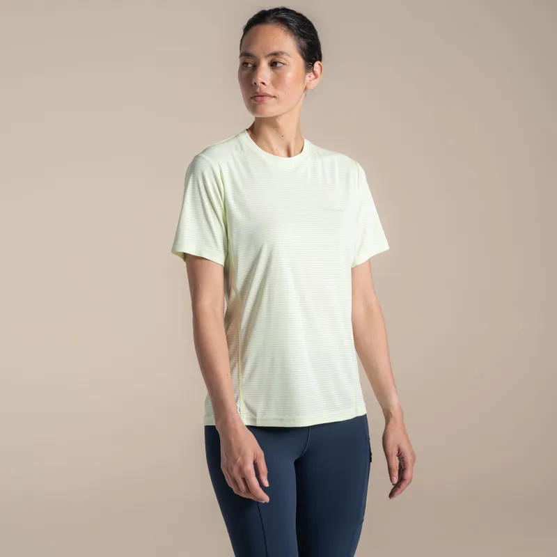 Craghoppers Women's NosiLIfe SolarShield+ Short Sleeved T-Shirt - Pear Drop-1