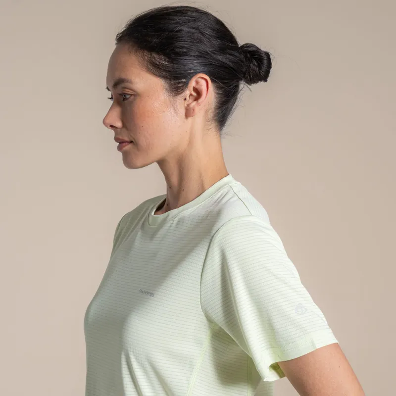 Craghoppers Women's NosiLIfe SolarShield+ Short Sleeved T-Shirt - Pear Drop-4