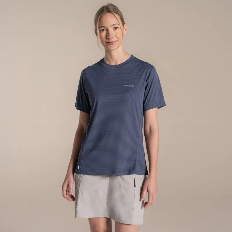 Craghoppers Women's NosiLIfe SolarShield+ Short Sleeved T-Shirt - Anthracite-1
