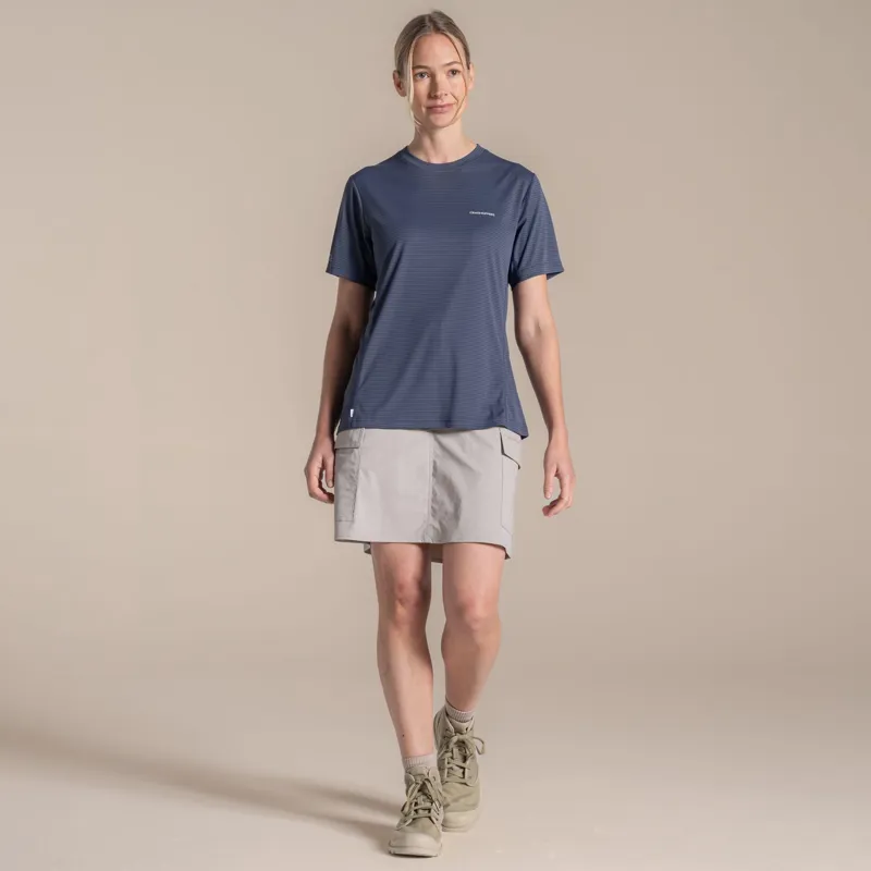 Craghoppers Women's NosiLIfe SolarShield+ Short Sleeved T-Shirt - Anthracite-3