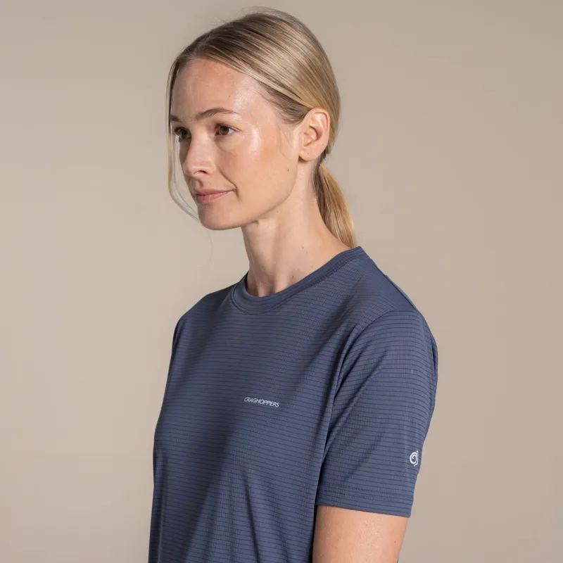 Craghoppers Women's NosiLIfe SolarShield+ Short Sleeved T-Shirt - Anthracite-4