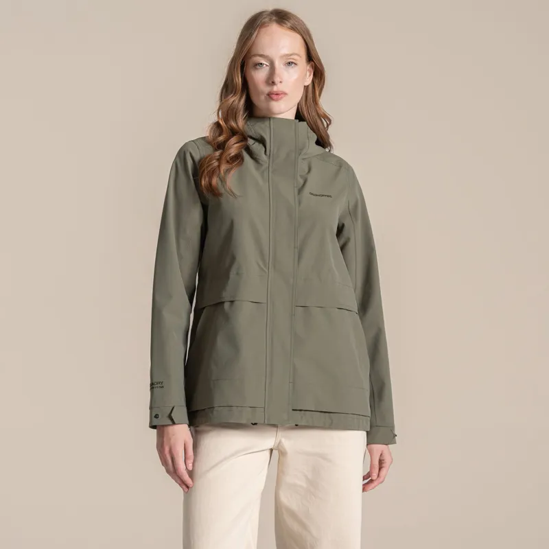 Craghoppers Women's Maryam Waterproof Jacket - Dark Sage-1