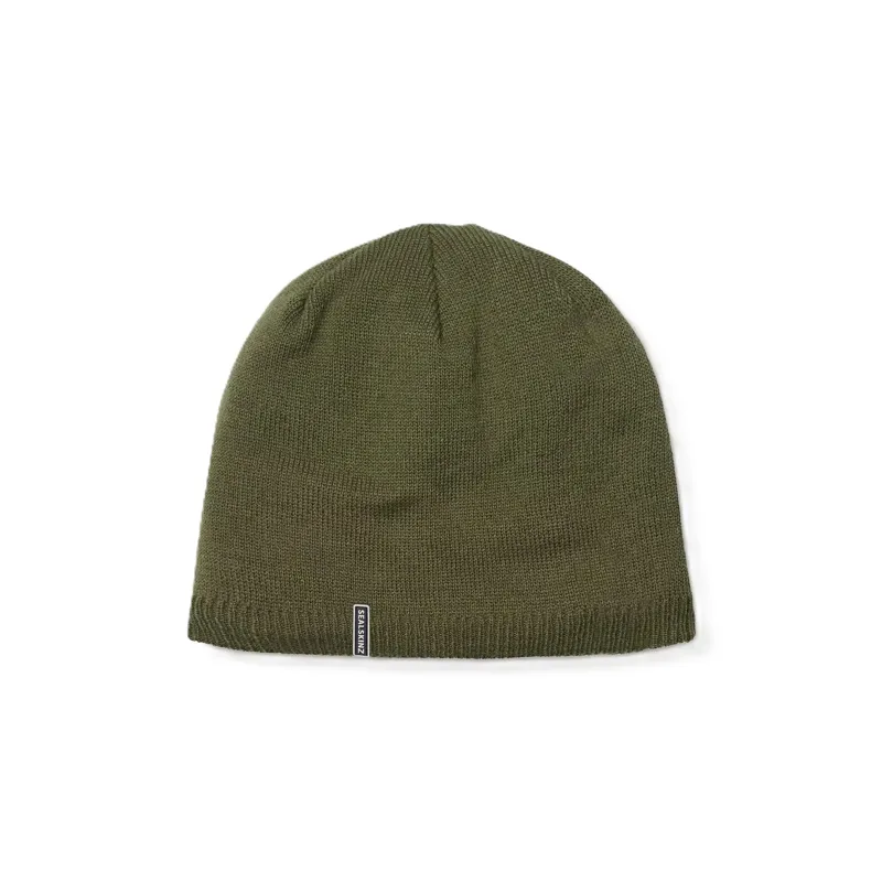 Sealskinz Cley Waterproof Cold Weather Beanie Hat - Olive