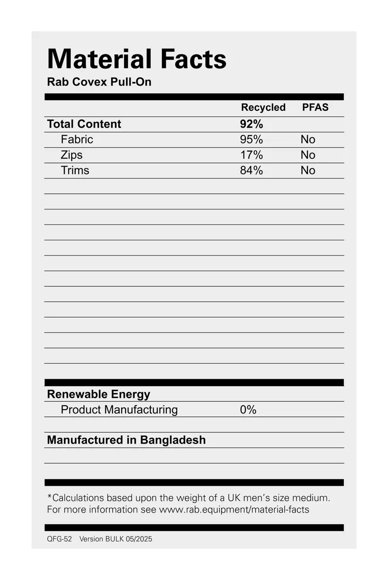 Rab Men's Covex Pull-On - Tempest Blue-3