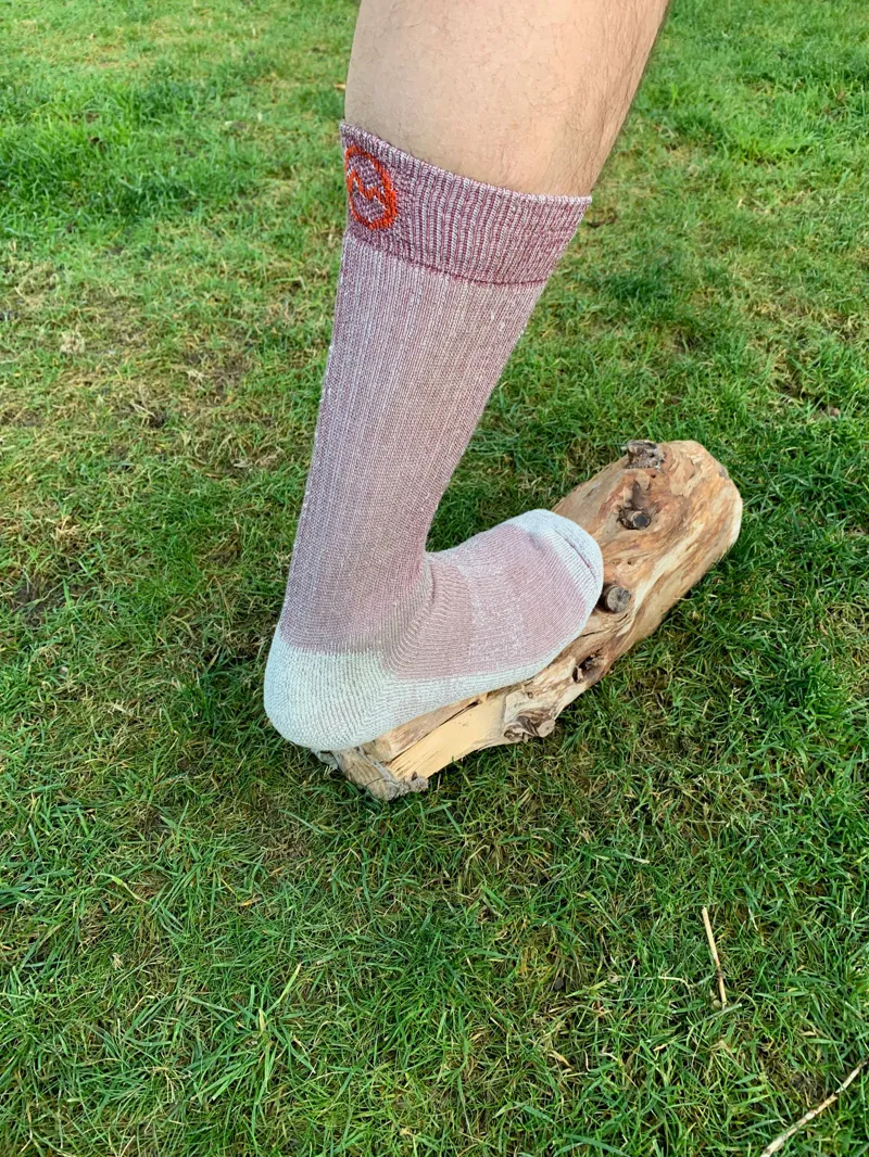 Moggans Stravaiger Merino Hiking Socks - Dearg/Red-1