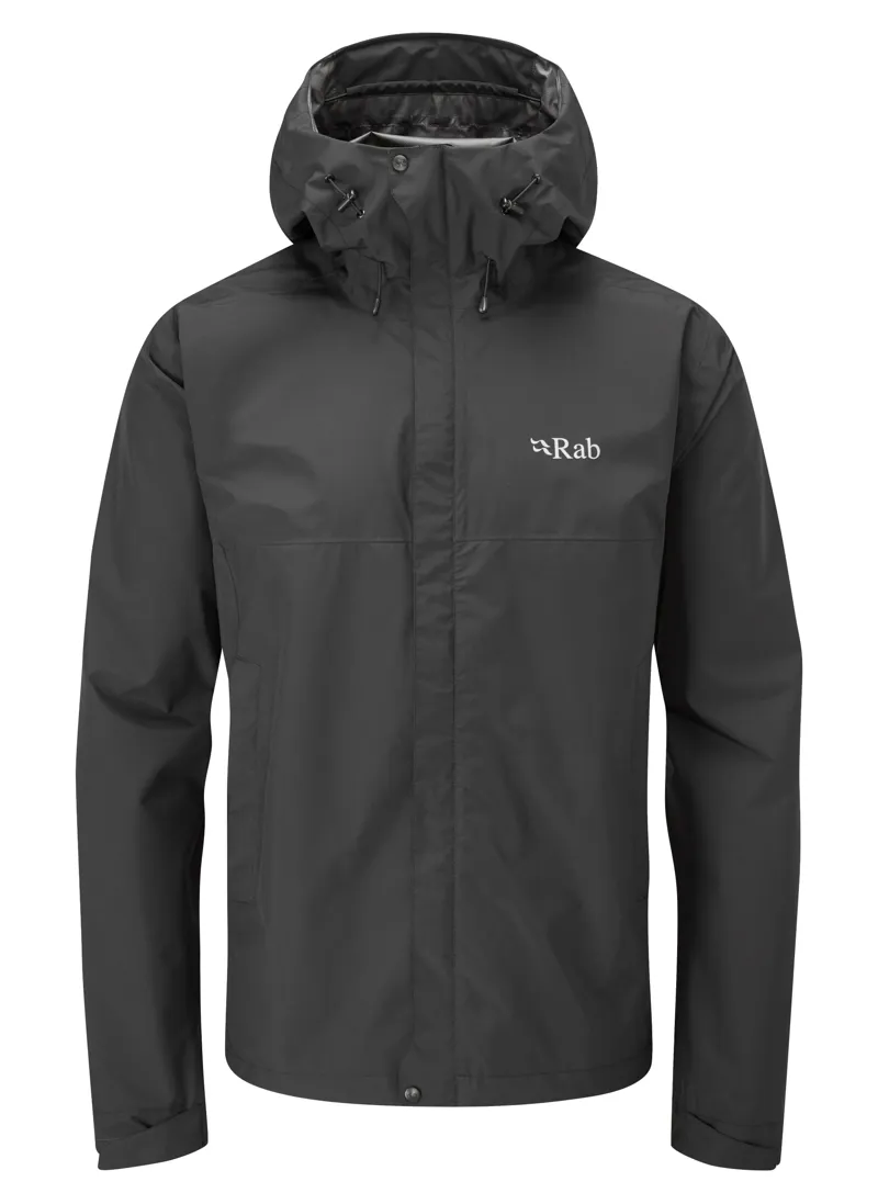 Rab Men s Downpour Eco Waterproof Jacket Black