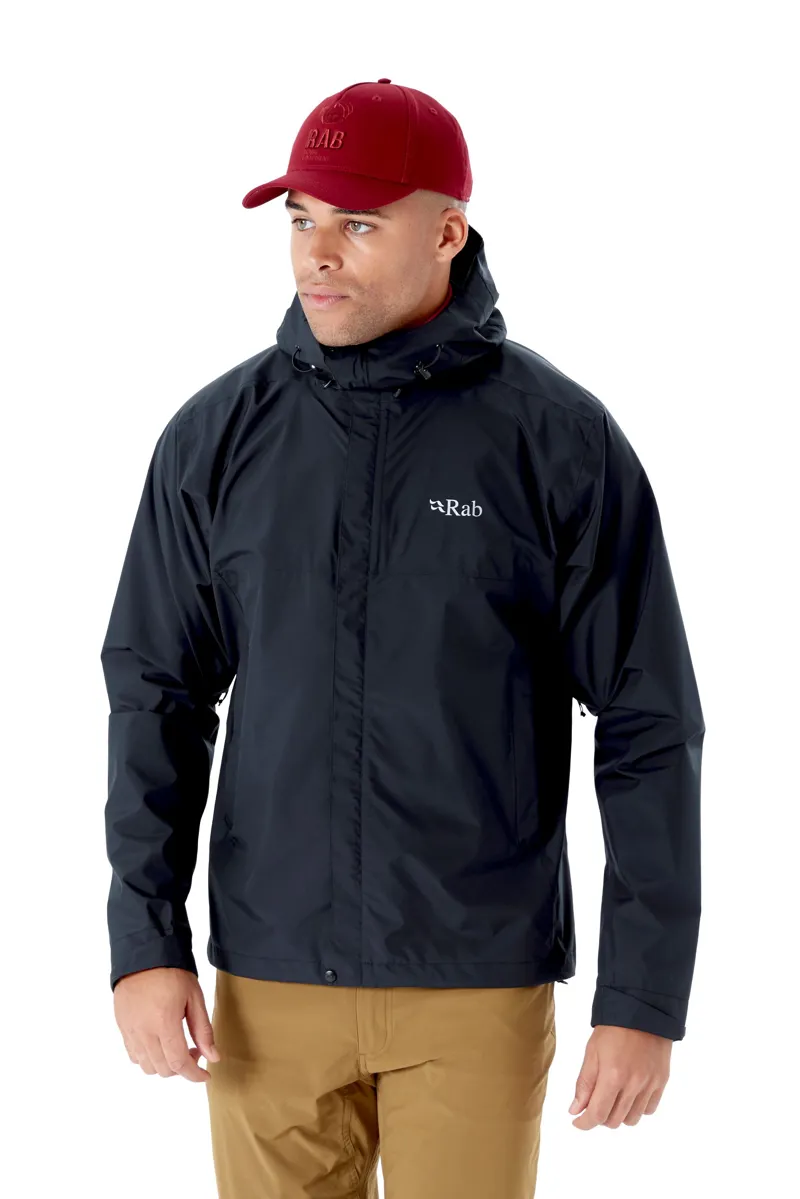 Rab Men s Downpour Eco Waterproof Jacket Black