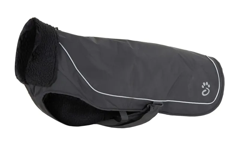 Mountain Paws Fleece Lined  Dog Coat - Black