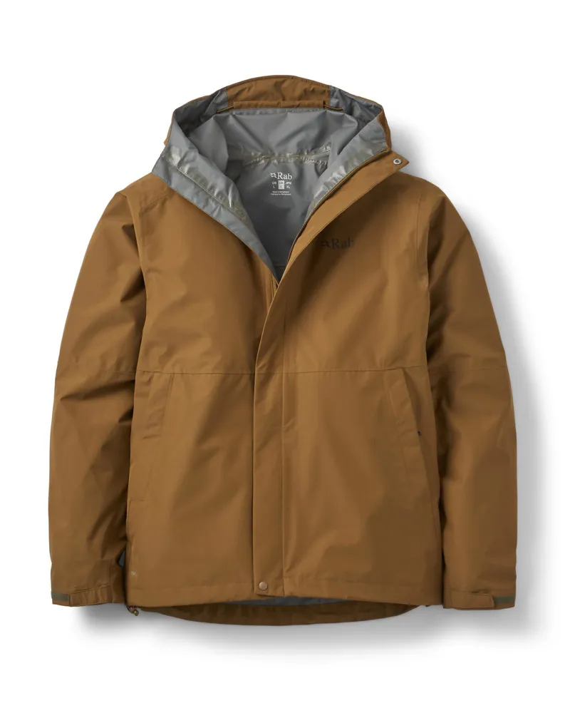 Rab Men's Downpour Waterproof Jacket - Oak