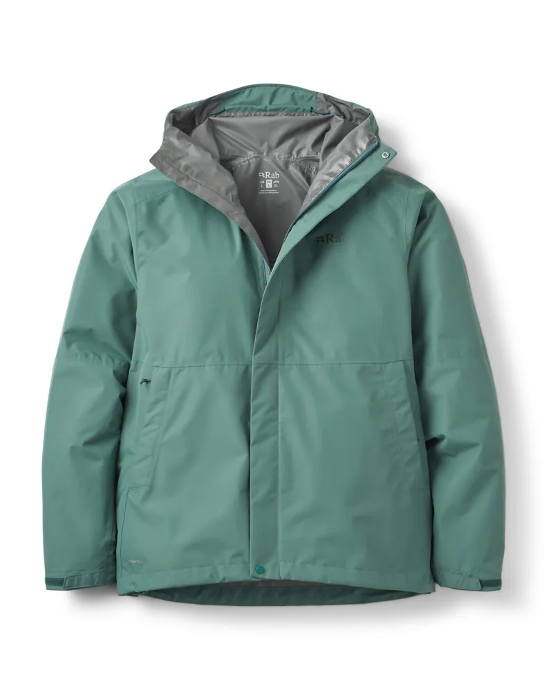 Rab Men's Downpour Waterproof Jacket - Sage