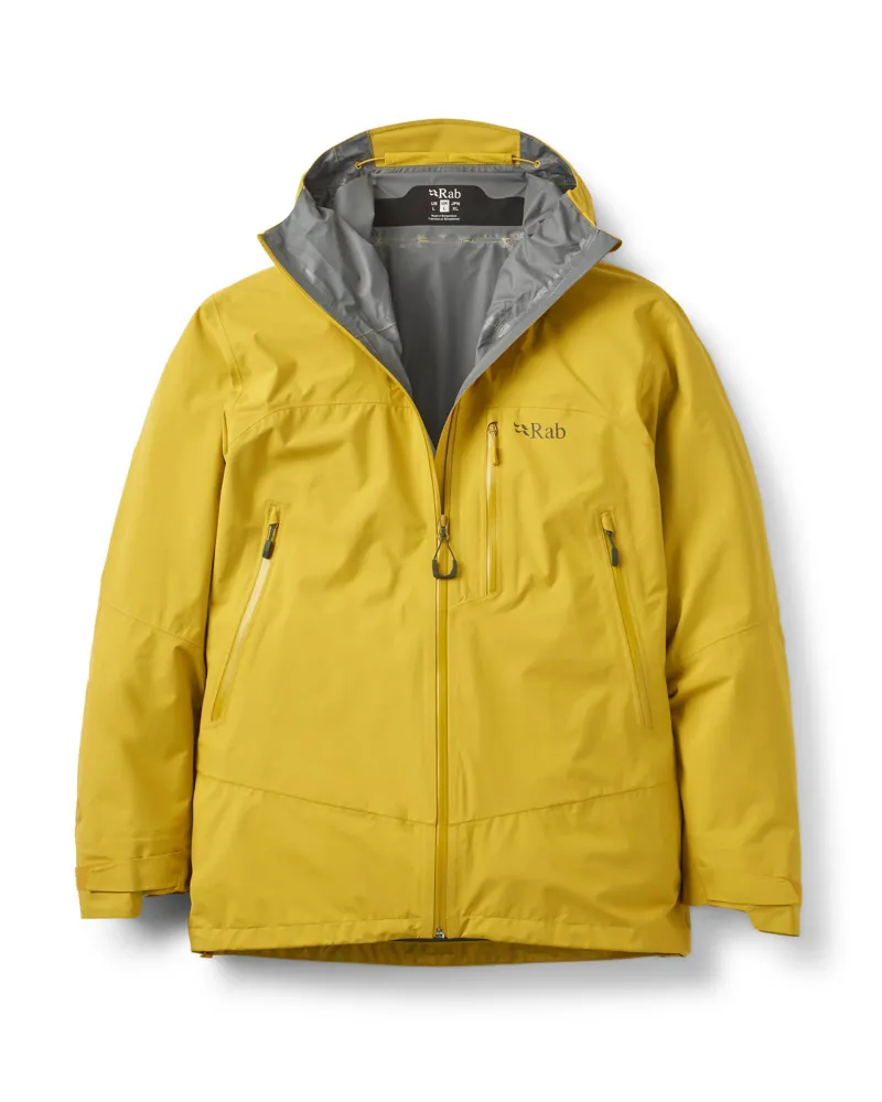 Rab Men's Downpour Mountain Waterproof Jacket - Dark Pollen