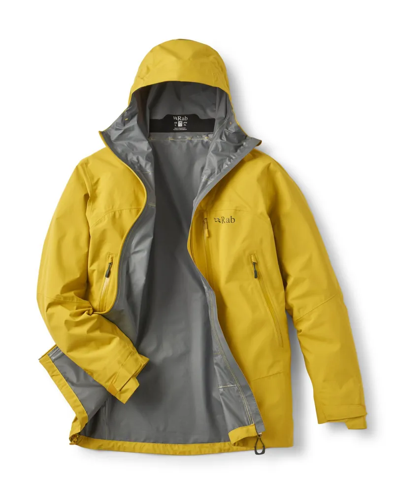 Rab Men's Downpour Mountain Waterproof Jacket - Dark Pollen-2