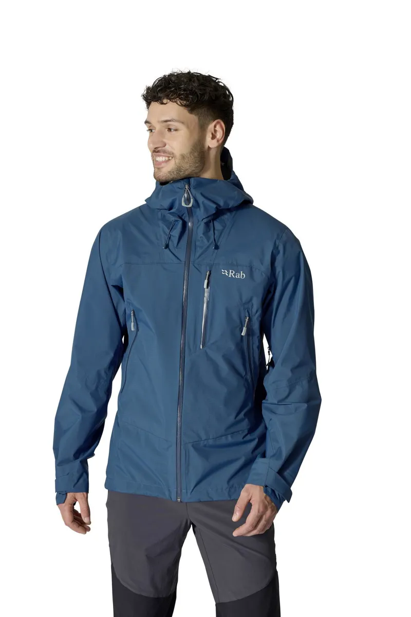 Rab Men's Downpour Mountain Waterproof Jacket - Tempest Blue-2