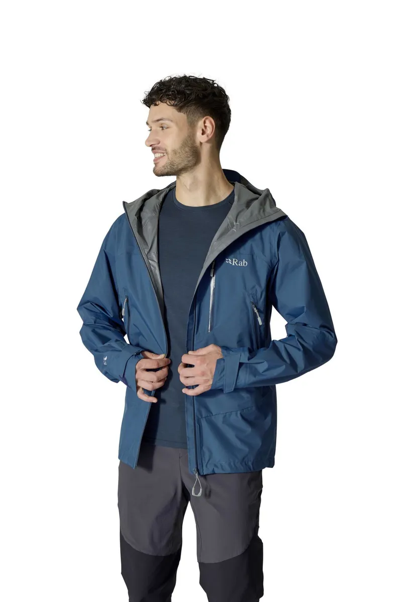 Rab Men's Downpour Mountain Waterproof Jacket - Tempest Blue-3