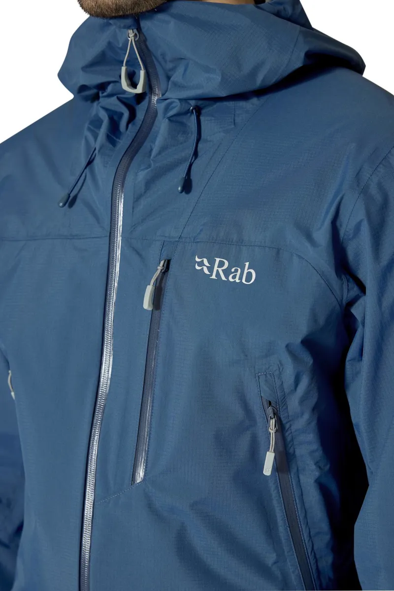 Rab Men's Downpour Mountain Waterproof Jacket - Tempest Blue-5