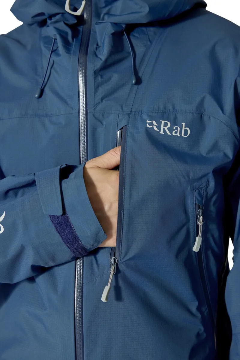 Rab Men's Downpour Mountain Waterproof Jacket - Tempest Blue-7