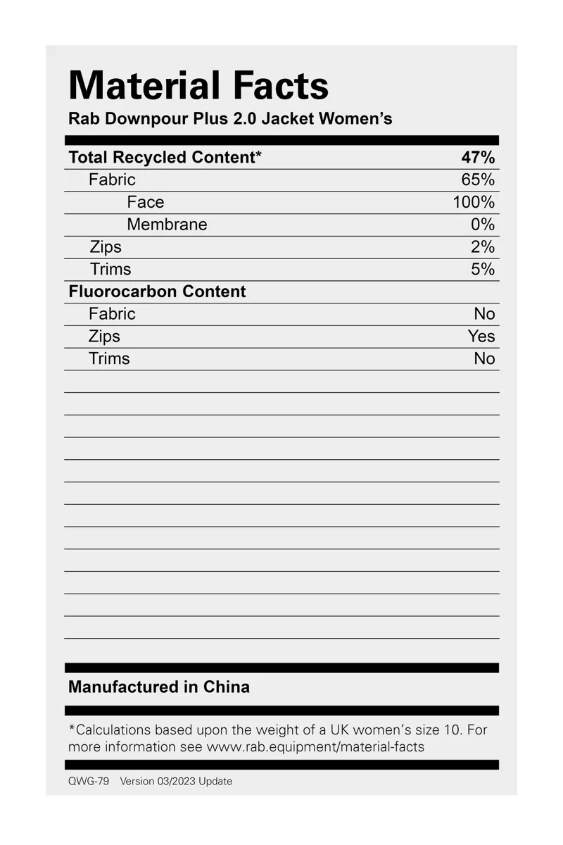 Rab Women's Downpour Plus 2.0 Waterproof Jacket - Orion Blue-5