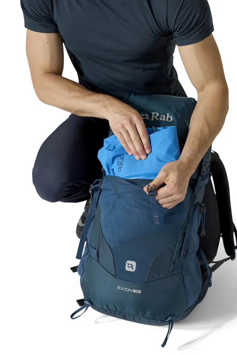 Rab Exion 38 Litre Hiking Pack - Tempest Blue-10