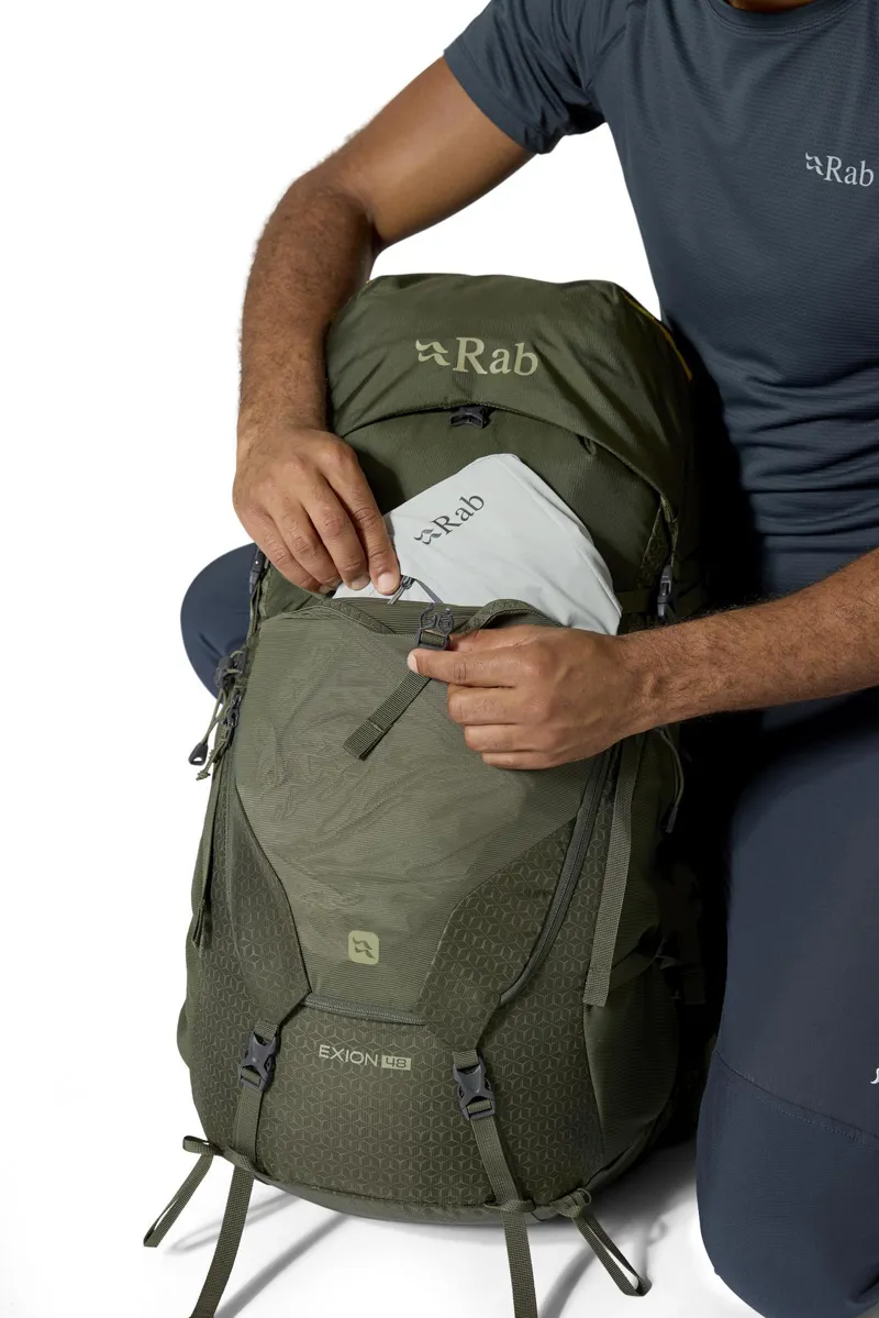 Rab Exion 48 Litre Hiking Pack - Army Green-6