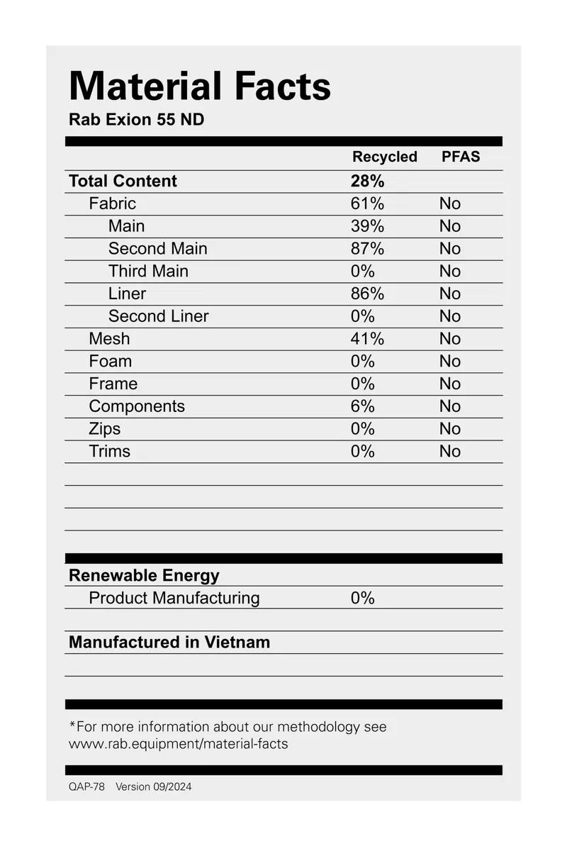 Rab Women's Exion ND 55 Litre Hiking Pack - Orion Blue-4