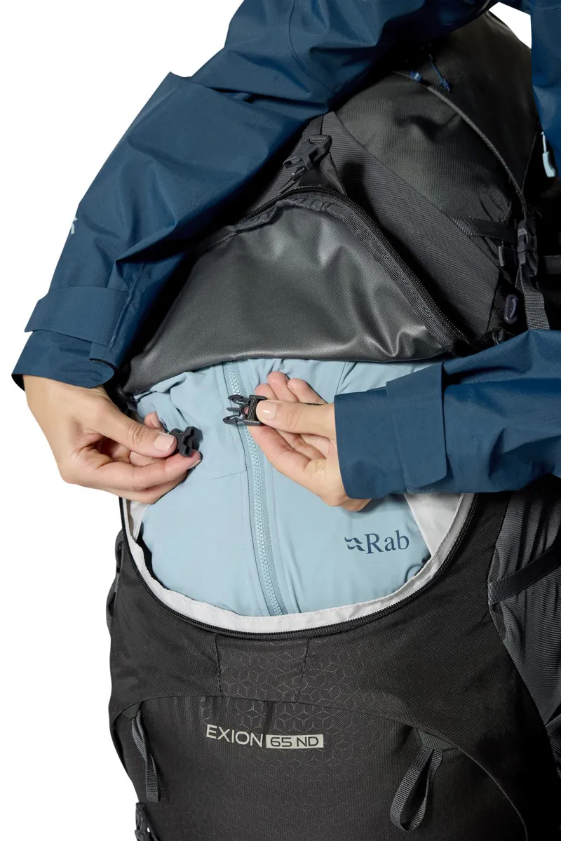 Rab Women's Exion ND 65 Litre Hiking Pack - Anthracite/Graphene-10