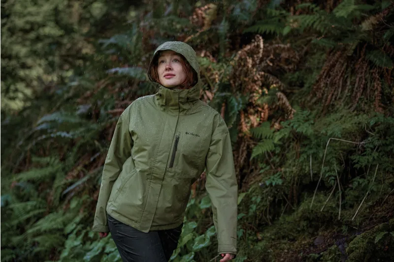 Columbia Women's Hikebound II Waterproof Jacket - Stone Green-5