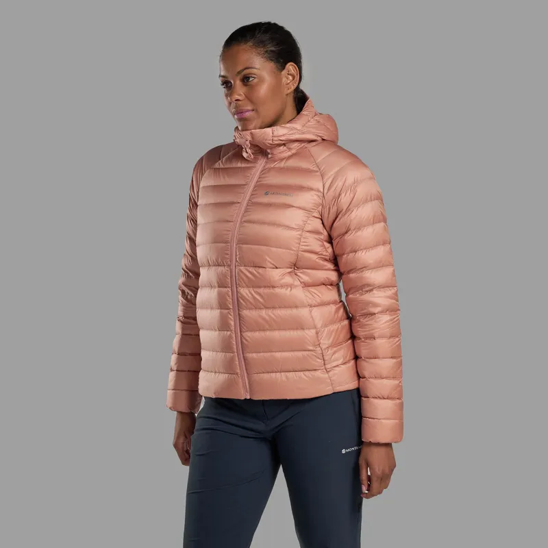 Montane Women's Anti Freeze Hooded Down Jacket - Pink Clay-1