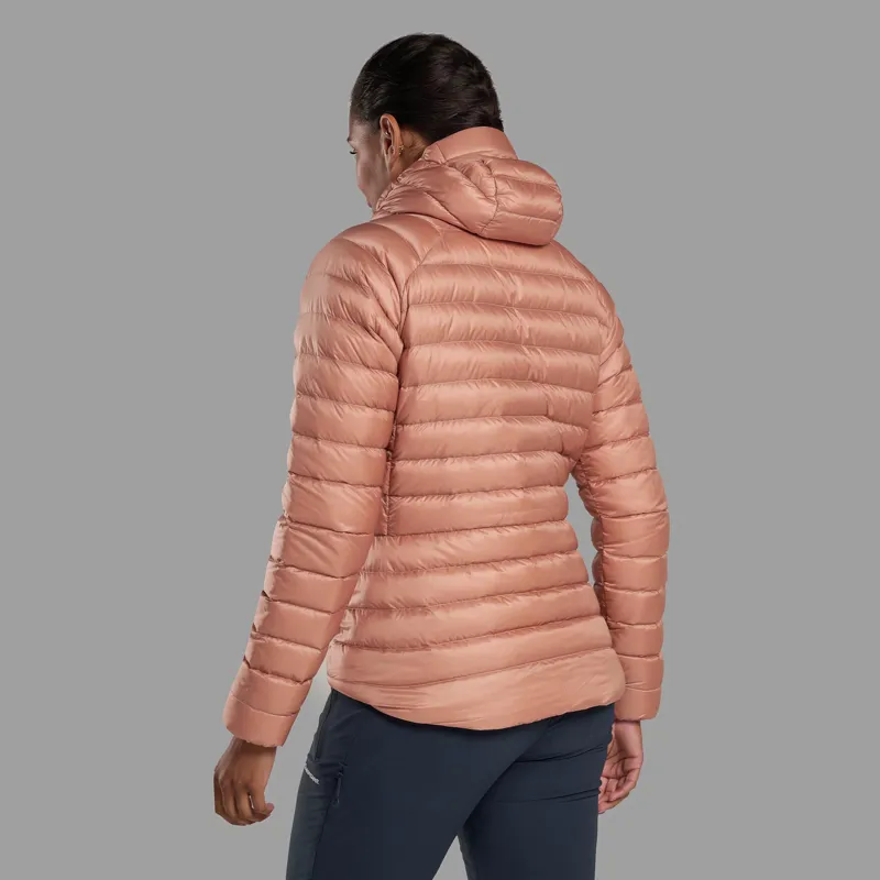 Montane Women's Anti Freeze Hooded Down Jacket - Pink Clay-3