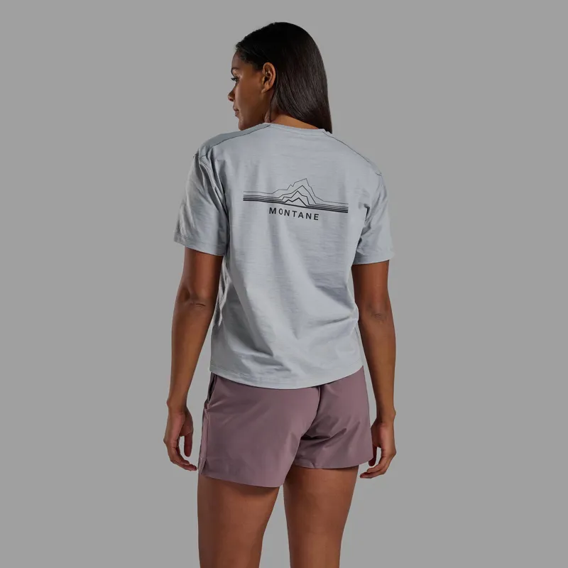 Montane Women's Alhena Mountain 25 T-Shirt - Pebble Blue-4