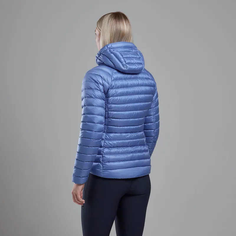 Montane Women's Anti-Freeze Hooded Down Jacket - Cornflower-2
