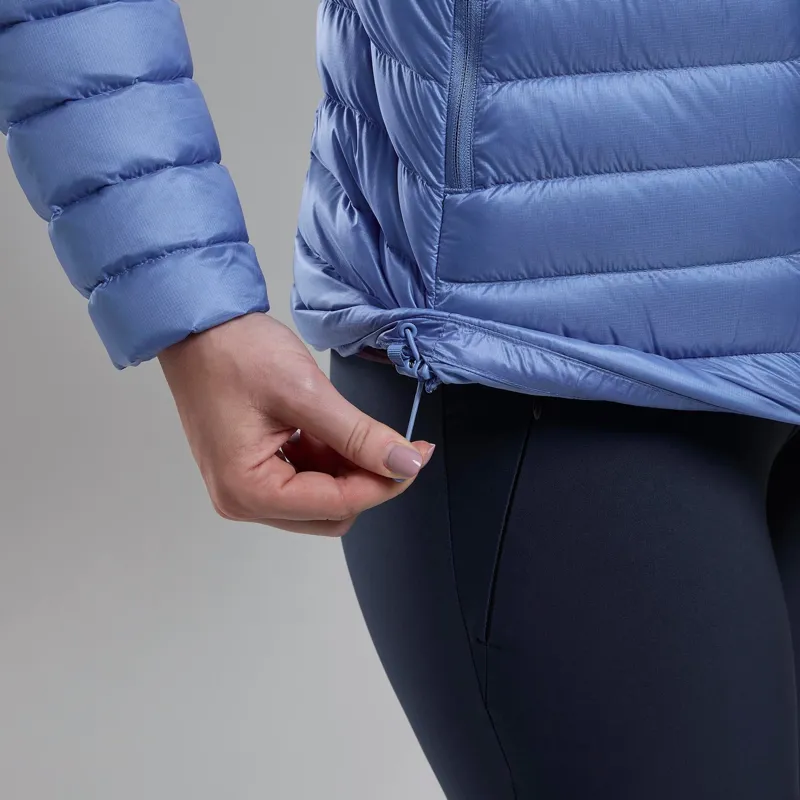 Montane Women's Anti-Freeze Hooded Down Jacket - Cornflower-5