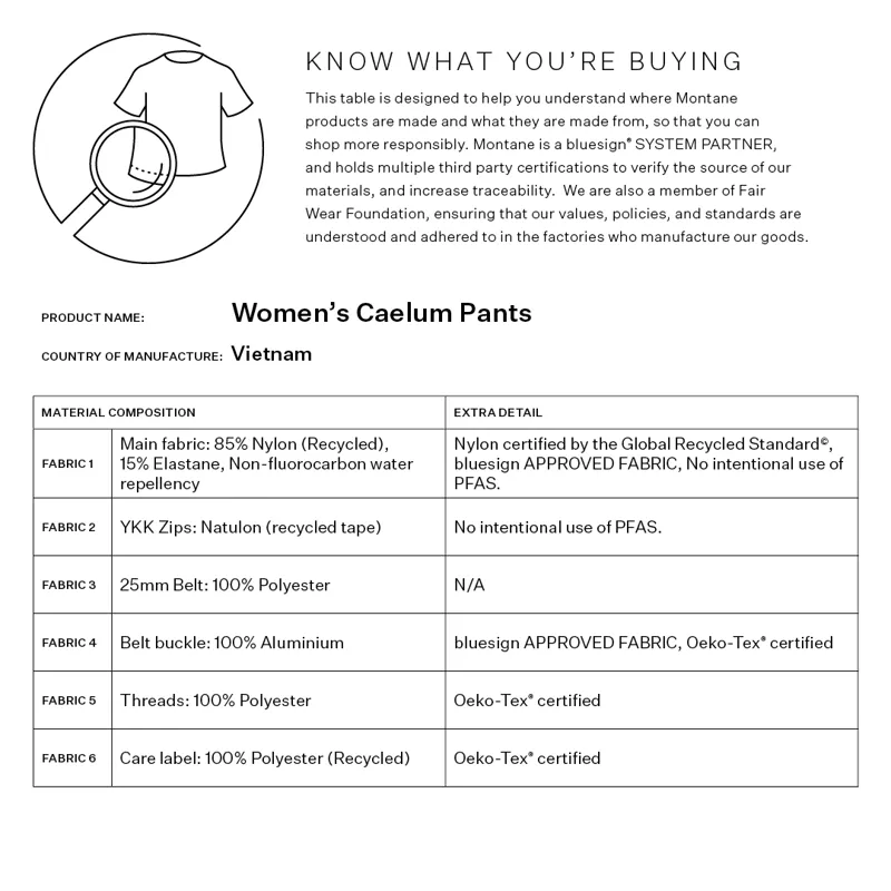 Montane Women's Caelum Pants Short Leg - Caper-7