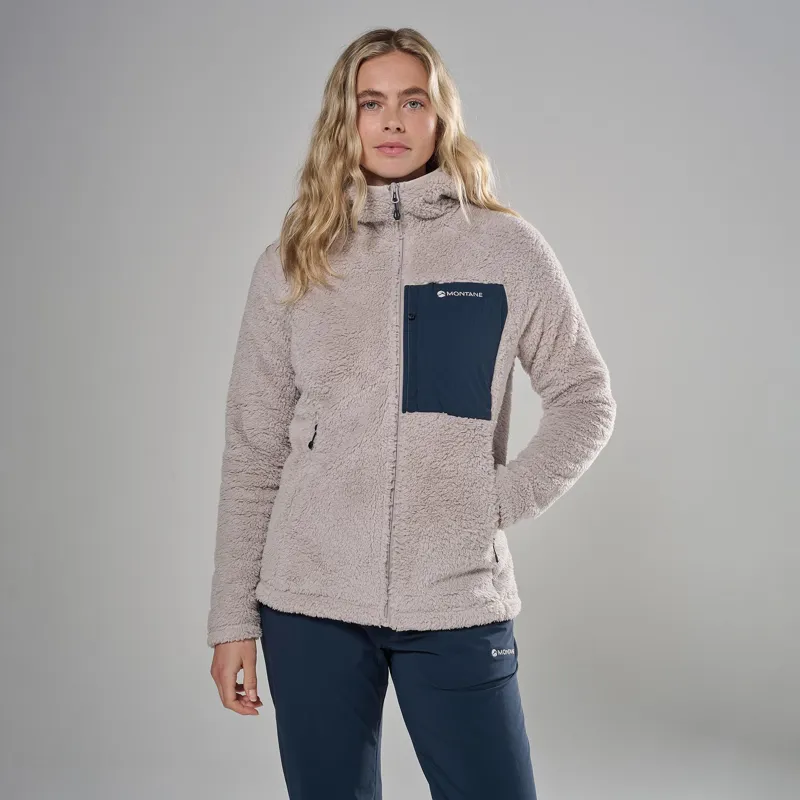 Montane Women's Caldus XT 2.0 Hooded Fleece Jacket - Oyster-1