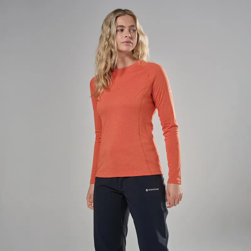 Montane Women's Dart Long Sleeve T-Shirt - Lava-1