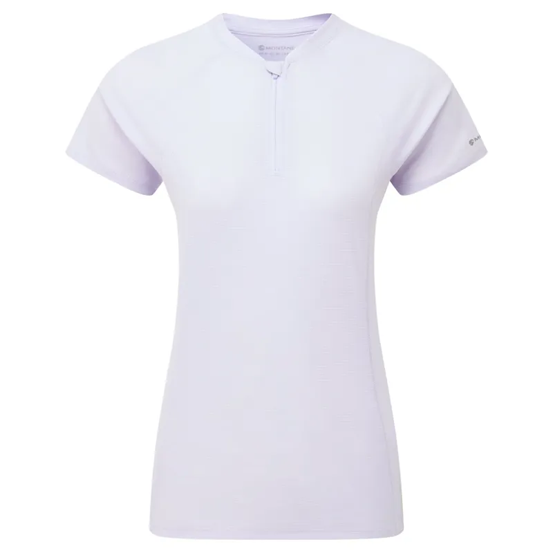 Montane Women's Dart Nano Zip T-Shirt - Lilac Haze