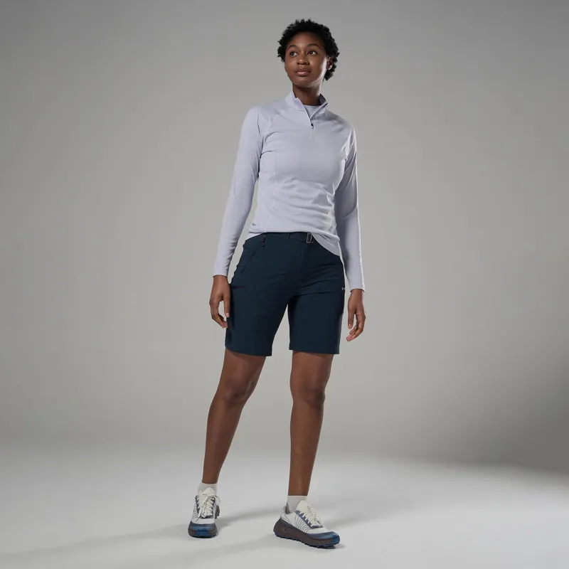 Montane Women's Dart Zip Neck T-Shirt - Lilac Haze-3