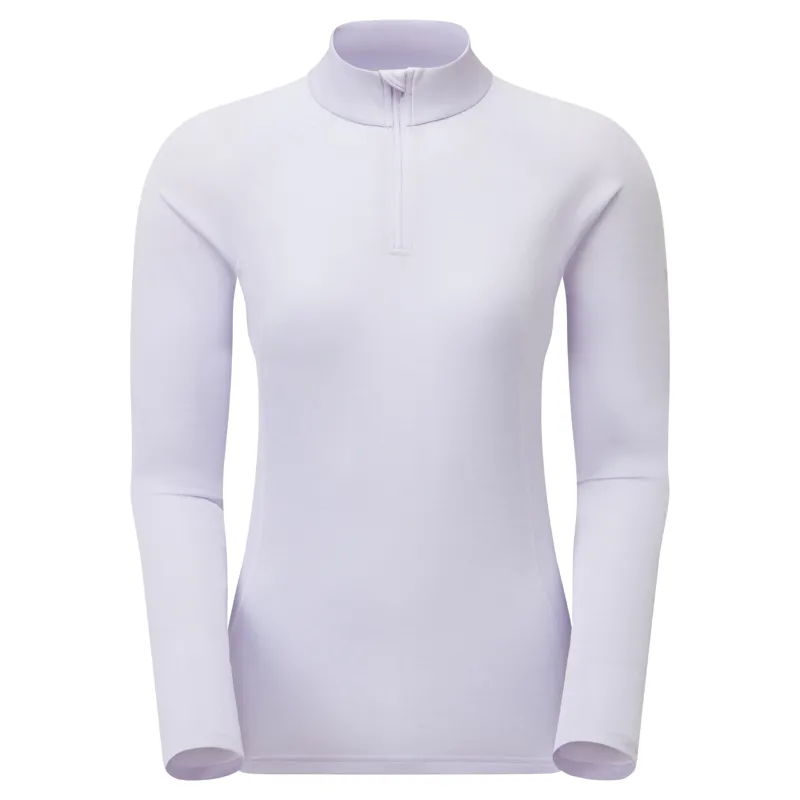 Montane Women's Dart Zip Neck T-Shirt - Lilac Haze