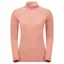 Montane Women's Dart Zip Neck T-Shirt - Pink Clay
