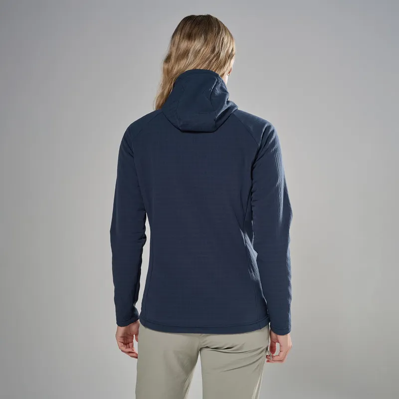 Montane Women's Dura Hooded Fleece Jacket - Eclipse Blue-2