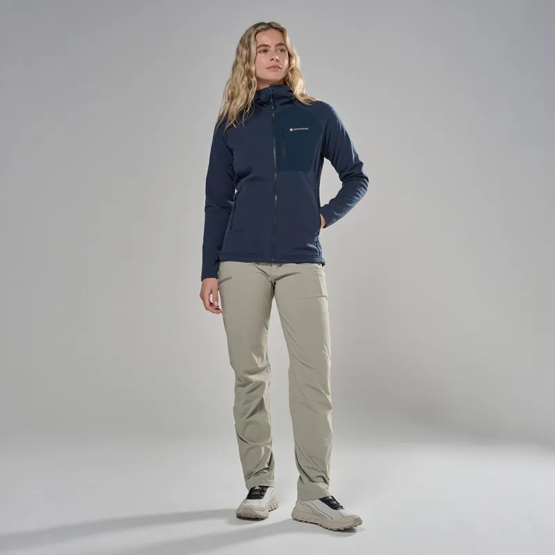 Montane Women's Dura Hooded Fleece Jacket - Eclipse Blue-3