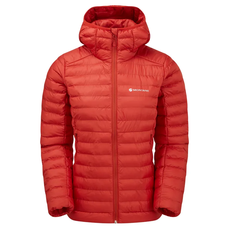 Montane Women's Icarus Insulated Hooded Jacket - Saffron Red