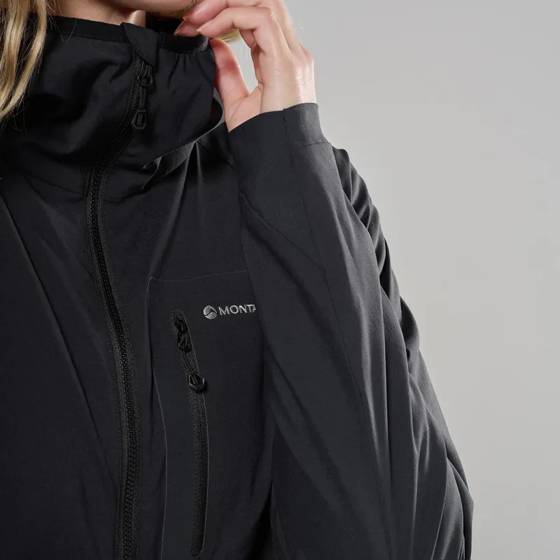 Montane Women's Khamsin Lite Hooded Softshell Jacket - Black-8