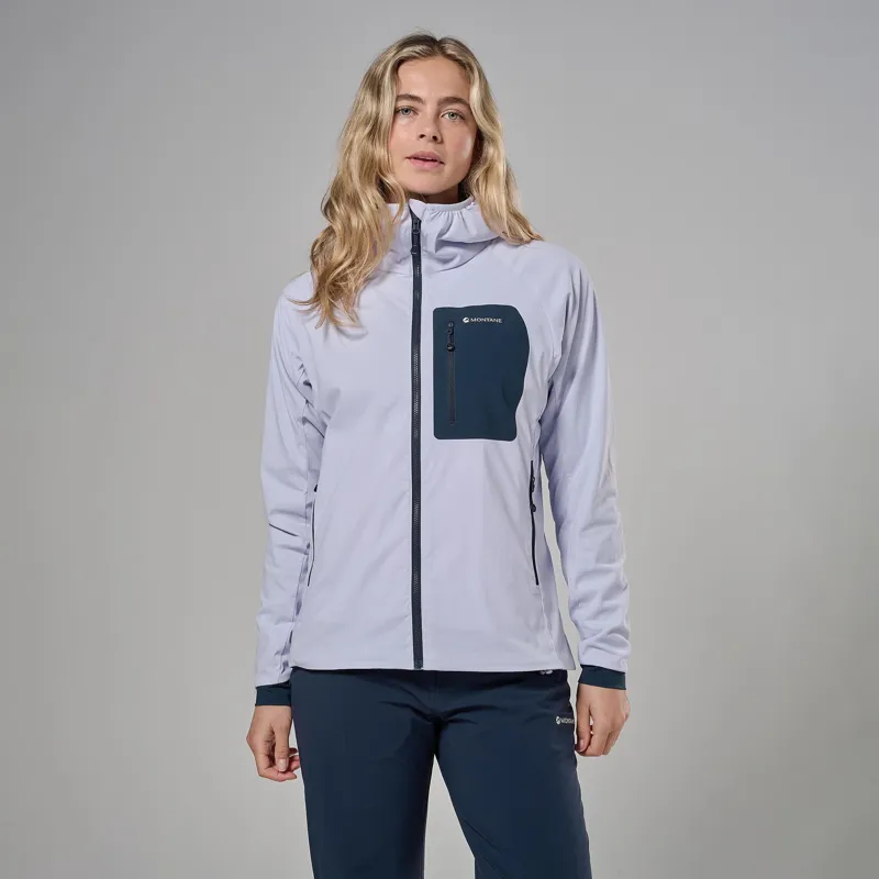 Montane Women's Khamsin Lite Hooded Softshell Jacket - Lilac Haze-1